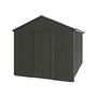 Handi-Heritage Shed H4 3.96X2.52 Roof:Gun Metal Grey Wall:Slate Grey Gable End Single Door