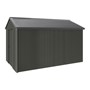 Handi-Heritage Shed H4 3.96X2.52 Roof:Gun Metal Grey Wall:Slate Grey Gable End Single Door