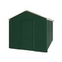 Handi-Heritage Shed H4 3.96X2.52 Roof:Merino Wall:Caulfield Green Gable End Single Door
