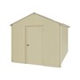 Handi-Heritage Shed H4 3.96X2.52 Roof:Merino Wall:Primrose Gable End Single Door