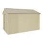 Handi-Heritage Shed H4 3.96X2.52 Roof:Merino Wall:Primrose Gable End Single Door