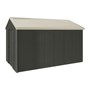 Handi-Heritage Shed H4 3.96X2.52 Roof:Merino Wall:Slate Grey Gable End Single Door