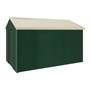 Handi-Heritage Shed H4 3.96X2.52 Roof:Primrose Wall:Caulfield Green Gable End Single Door