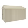 Handi-Heritage Shed H4 3.96X2.52 Roof:Primrose Wall:Merino Gable End Single Door