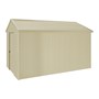 Handi-Heritage Shed H4 3.96X2.52 Roof:Primrose Wall:Primrose Gable End Single Door