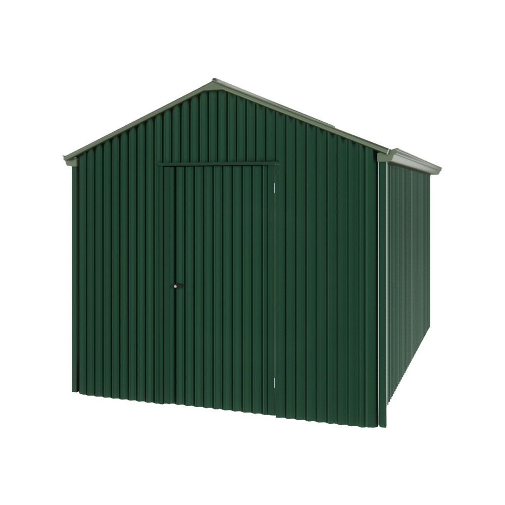 Handi-Heritage Shed H4 3.96X2.52 Roof:Rivergum Wall:Caulfield Green Gable End Single Door