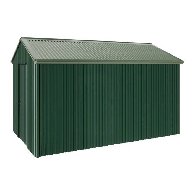 Handi-Heritage Shed H4 3.96X2.52 Roof:Rivergum Wall:Caulfield Green Gable End Single Door