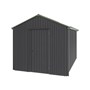 Handi-Heritage Shed H4 3.96X2.52 Roof:Rivergum Wall:Gun Metal Grey Gable End Single Door