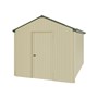 Handi-Heritage Shed H4 3.96X2.52 Roof:Rivergum Wall:Primrose Gable End Single Door