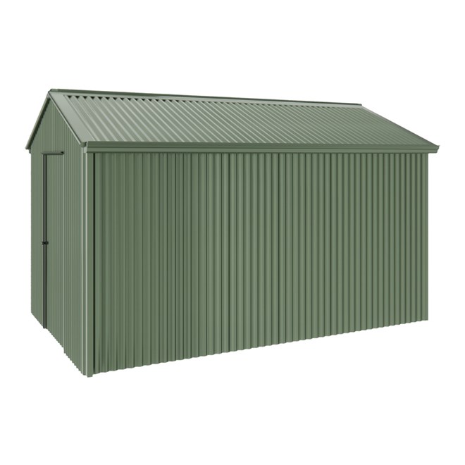 Handi-Heritage Shed H4 3.96X2.52 Roof:Rivergum Wall:Rivergum Gable End Single Door