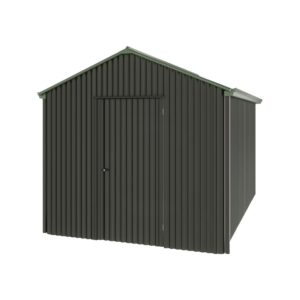 Handi-Heritage Shed H4 3.96X2.52 Roof:Rivergum Wall:Slate Grey Gable End Single Door