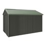 Handi-Heritage Shed H4 3.96X2.52 Roof:Rivergum Wall:Slate Grey Gable End Single Door