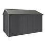 Handi-Heritage Shed H4 3.96X2.52 Roof:Slate Grey Wall:Gun Metal Grey Gable End Single Door