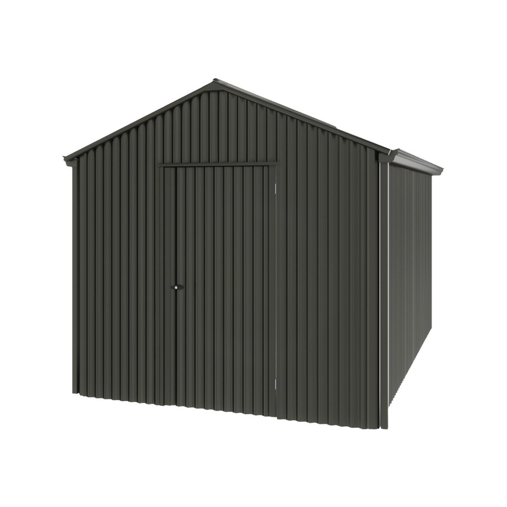 Handi-Heritage Shed H4 3.96X2.52 Roof:Slate Grey Wall:Slate Grey Gable End Single Door