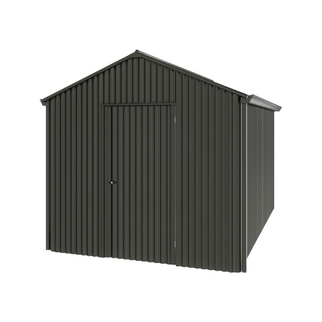 Handi-Heritage Shed H4 3.96X2.52 Roof:Slate Grey Wall:Slate Grey Gable End Single Door