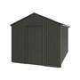Handi-Heritage Shed H4 3.96X2.52 Roof:Slate Grey Wall:Slate Grey Gable End Single Door