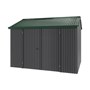 Handi-Heritage Shed H2 3.30X2.52 Roof:Caulfield Green Wall:Gun Metal Grey Front/Rear Double Door