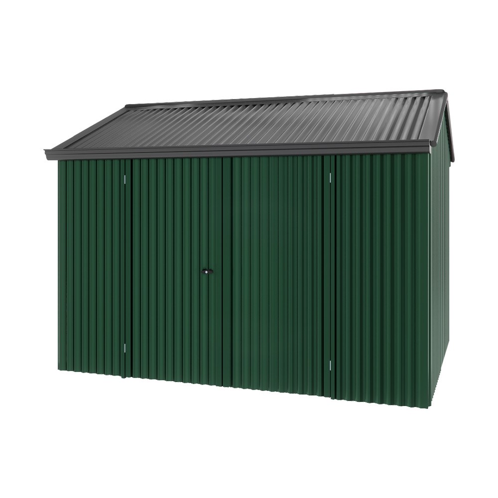 Handi-Heritage Shed H2 3.30X2.52 Roof:Gun Metal Grey Wall:Caulfield Green Front/Rear Double Door