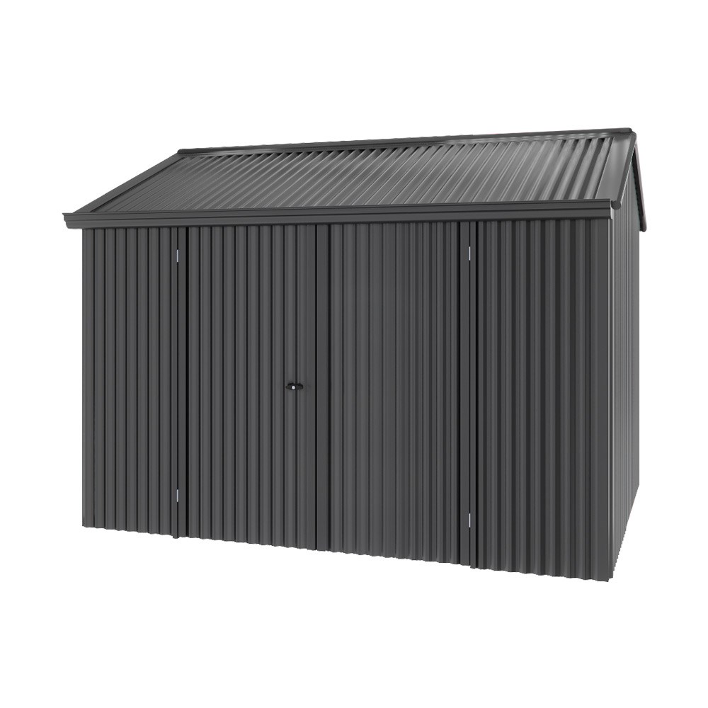 Handi-Heritage Shed H2 3.30X2.52 Roof:Gun Metal Grey Wall:Gun Metal Grey Front/Rear Double Door