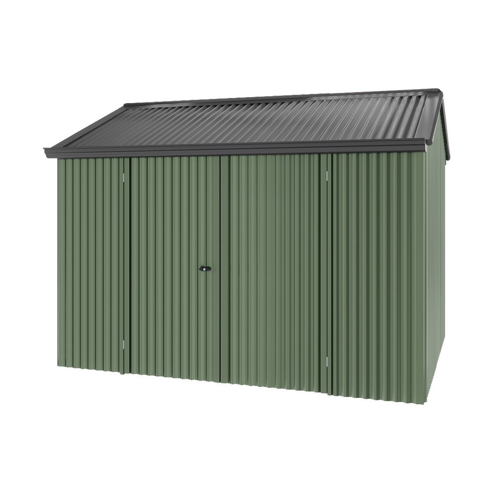 Handi-Heritage Shed H2 3.30X2.52 Roof:Gun Metal Grey Wall:Rivergum Front/Rear Double Door