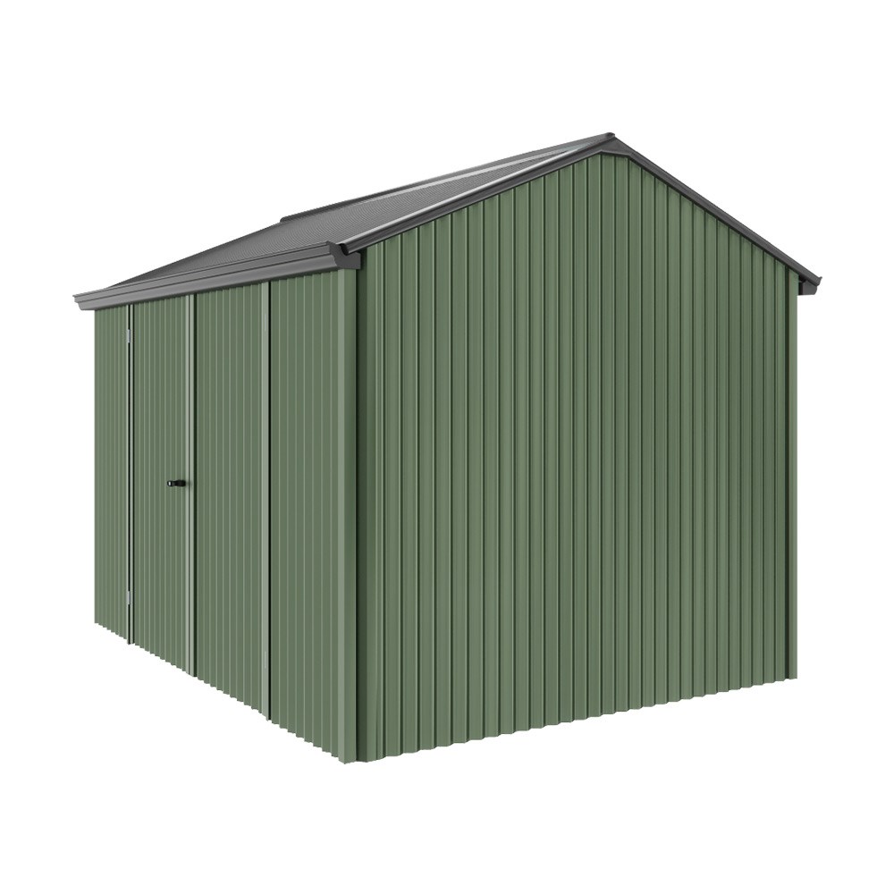 Handi-Heritage Shed H2 3.30X2.52 Roof:Gun Metal Grey Wall:Rivergum Front/Rear Double Door