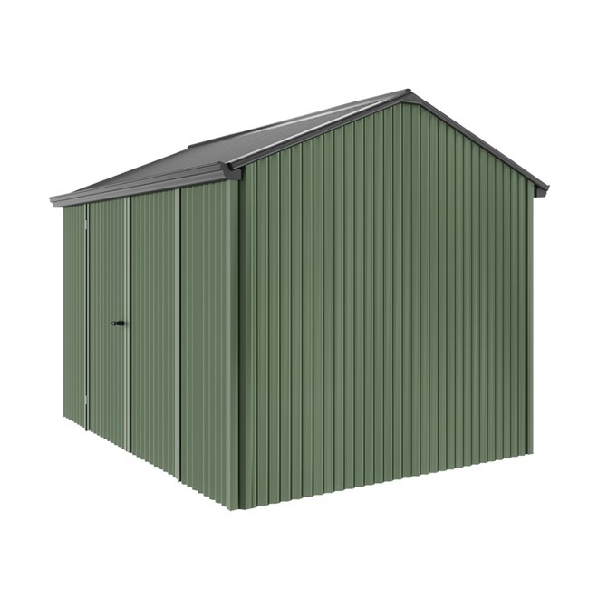 Handi-Heritage Shed H2 3.30X2.52 Roof:Gun Metal Grey Wall:Rivergum Front/Rear Double Door