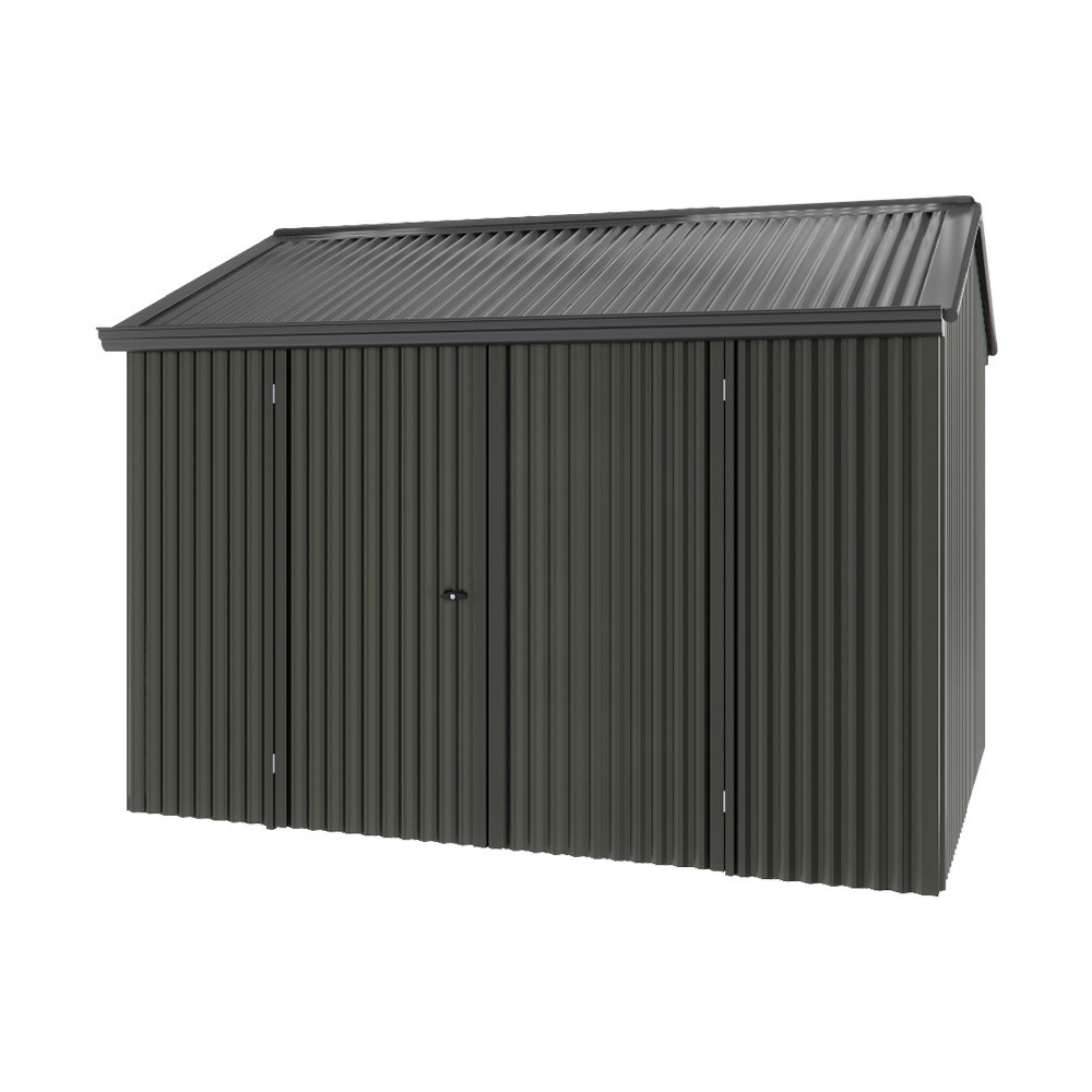 Handi-Heritage Shed H2 3.30X2.52 Roof:Gun Metal Grey Wall:Slate Grey Front/Rear Double Door