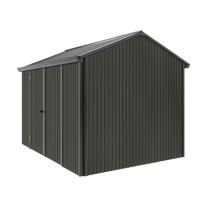 Handi-Heritage Shed H2 3.30X2.52 Roof:Gun Metal Grey Wall:Slate Grey Front/Rear Double Door