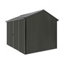 Handi-Heritage Shed H2 3.30X2.52 Roof:Gun Metal Grey Wall:Slate Grey Front/Rear Double Door