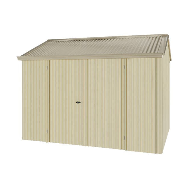 Handi-Heritage Shed H2 3.30X2.52 Roof:Merino Wall:Primrose Front/Rear Double Door
