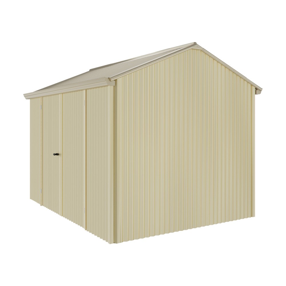 Handi-Heritage Shed H2 3.30X2.52 Roof:Merino Wall:Primrose Front/Rear Double Door