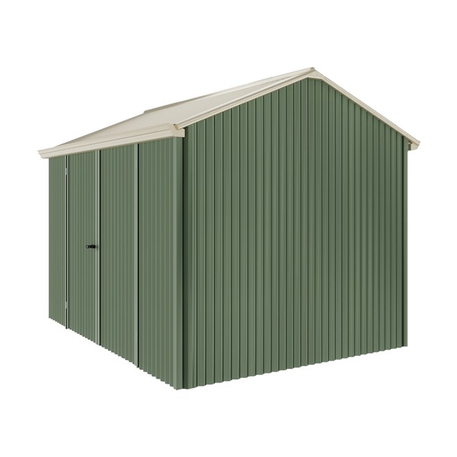 Handi-Heritage Shed H2 3.30X2.52 Roof:Merino Wall:Rivergum Front/Rear Double Door