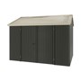 Handi-Heritage Shed H2 3.30X2.52 Roof:Merino Wall:Slate Grey Front/Rear Double Door