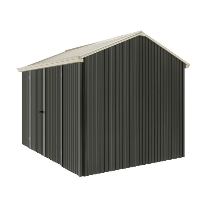 Handi-Heritage Shed H2 3.30X2.52 Roof:Merino Wall:Slate Grey Front/Rear Double Door