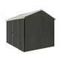 Handi-Heritage Shed H2 3.30X2.52 Roof:Merino Wall:Slate Grey Front/Rear Double Door