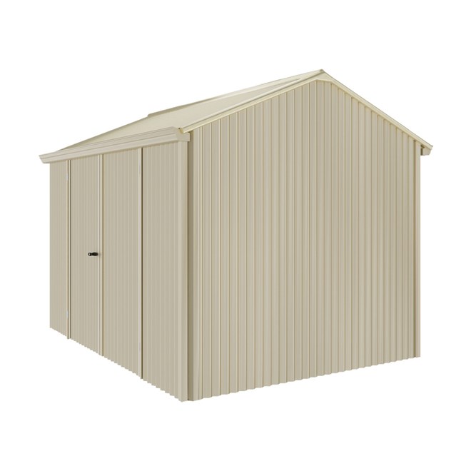 Handi-Heritage Shed H2 3.30X2.52 Roof:Primrose Wall:Merino Front/Rear Double Door