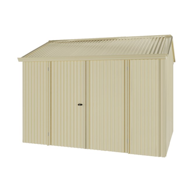 Handi-Heritage Shed H2 3.30X2.52 Roof:Primrose Wall:Primrose Front/Rear Double Door