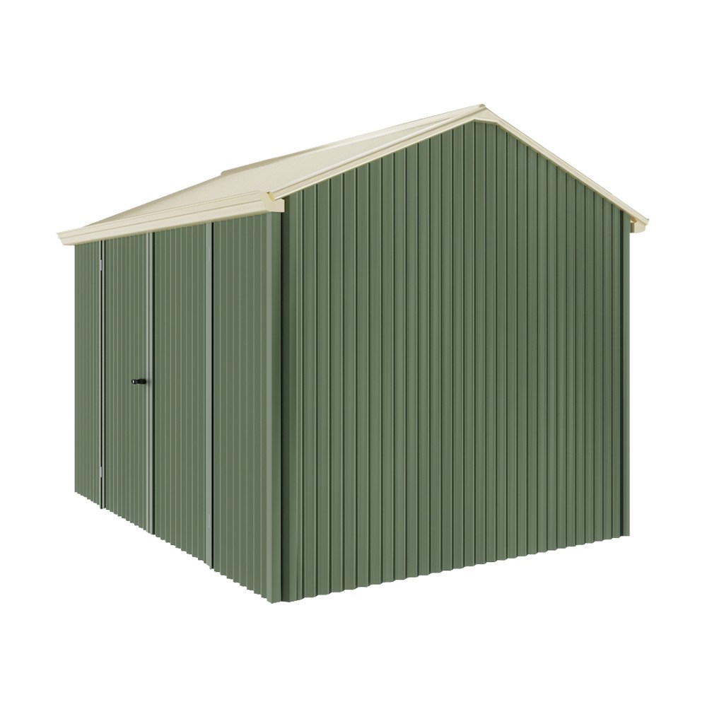 Handi-Heritage Shed H2 3.30X2.52 Roof:Primrose Wall:Rivergum Front/Rear Double Door