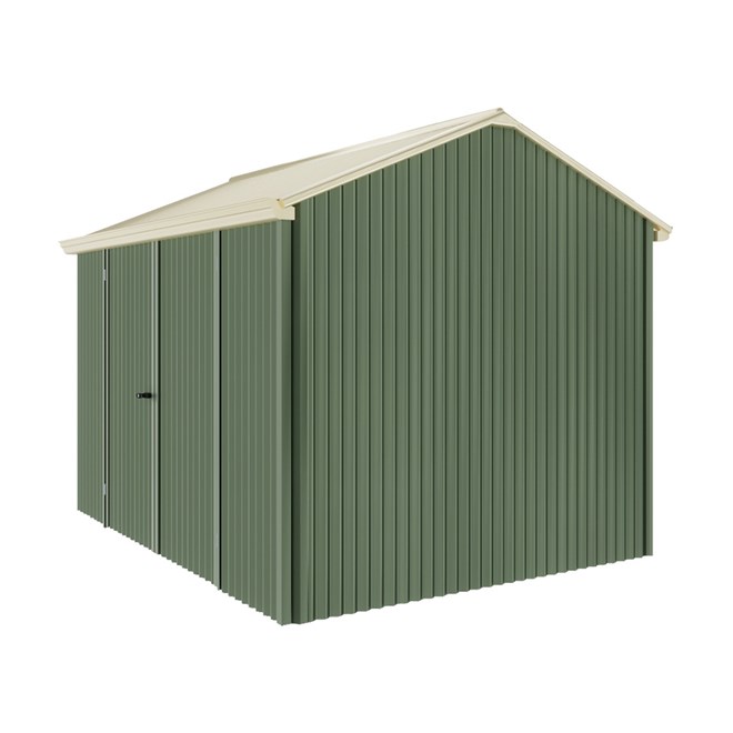 Handi-Heritage Shed H2 3.30X2.52 Roof:Primrose Wall:Rivergum Front/Rear Double Door