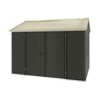 Handi-Heritage Shed H2 3.30X2.52 Roof:Primrose Wall:Slate Grey Front/Rear Double Door