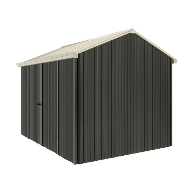 Handi-Heritage Shed H2 3.30X2.52 Roof:Primrose Wall:Slate Grey Front/Rear Double Door