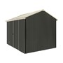 Handi-Heritage Shed H2 3.30X2.52 Roof:Primrose Wall:Slate Grey Front/Rear Double Door