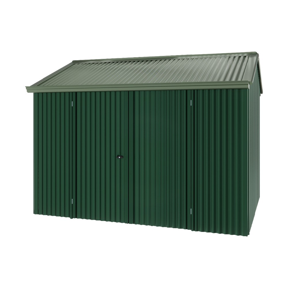 Handi-Heritage Shed H2 3.30X2.52 Roof:Rivergum Wall:Caulfield Green Front/Rear Double Door