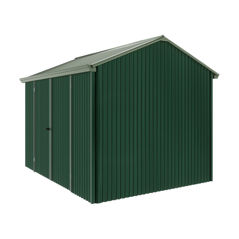 Handi-Heritage Shed H2 3.30X2.52 Roof:Rivergum Wall:Caulfield Green Front/Rear Double Door