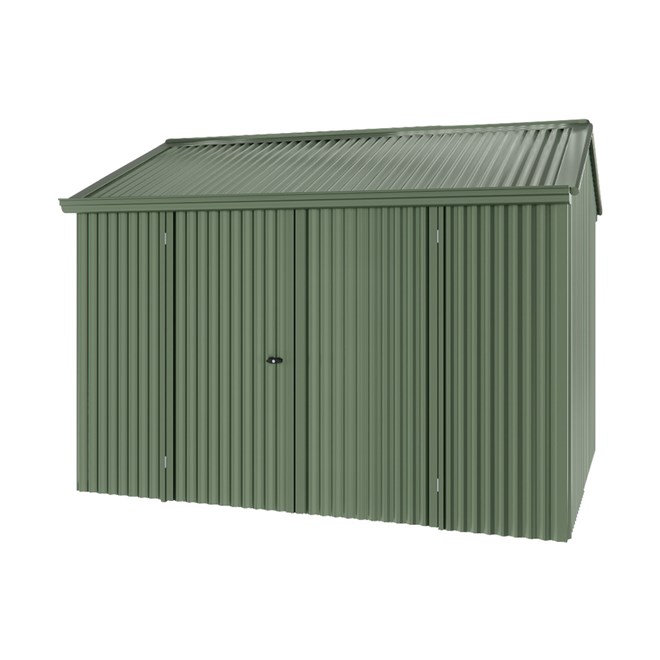 Handi-Heritage Shed H2 3.30X2.52 Roof:Rivergum Wall:Rivergum Front/Rear Double Door