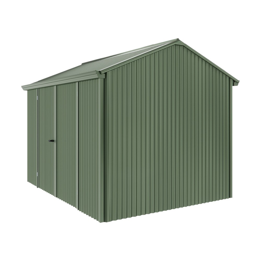 Handi-Heritage Shed H2 3.30X2.52 Roof:Rivergum Wall:Rivergum Front/Rear Double Door