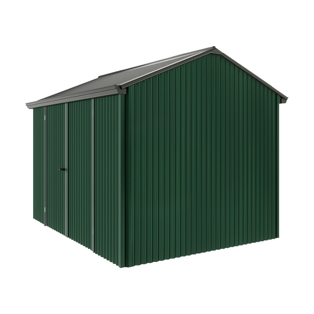 Handi-Heritage Shed H2 3.30X2.52 Roof:Slate Grey Wall:Caulfield Green Front/Rear Double Door