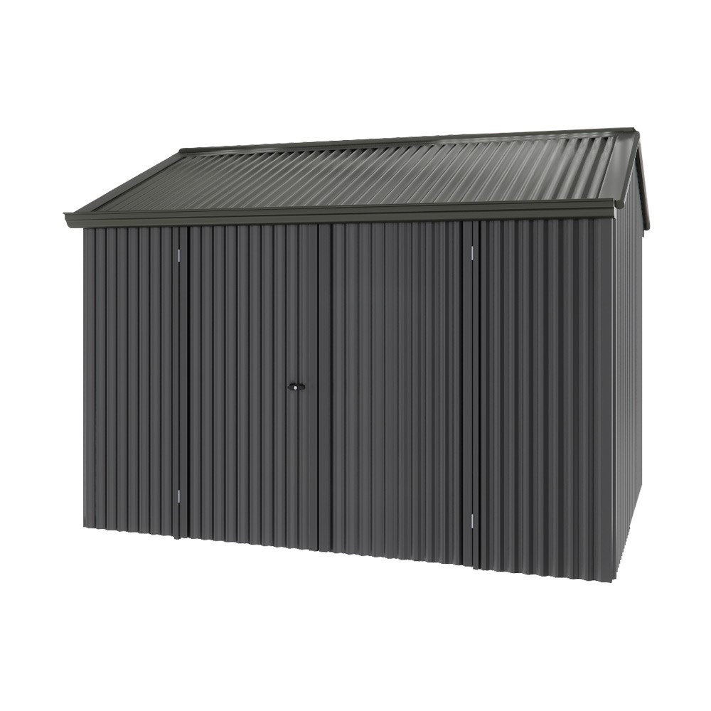 Handi-Heritage Shed H2 3.30X2.52 Roof:Slate Grey Wall:Gun Metal Grey Front/Rear Double Door