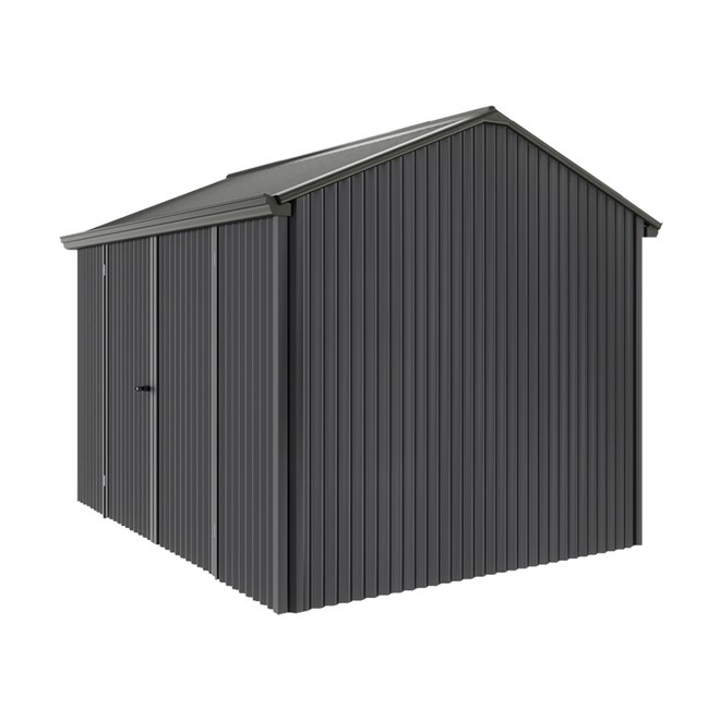 Handi-Heritage Shed H2 3.30X2.52 Roof:Slate Grey Wall:Gun Metal Grey Front/Rear Double Door