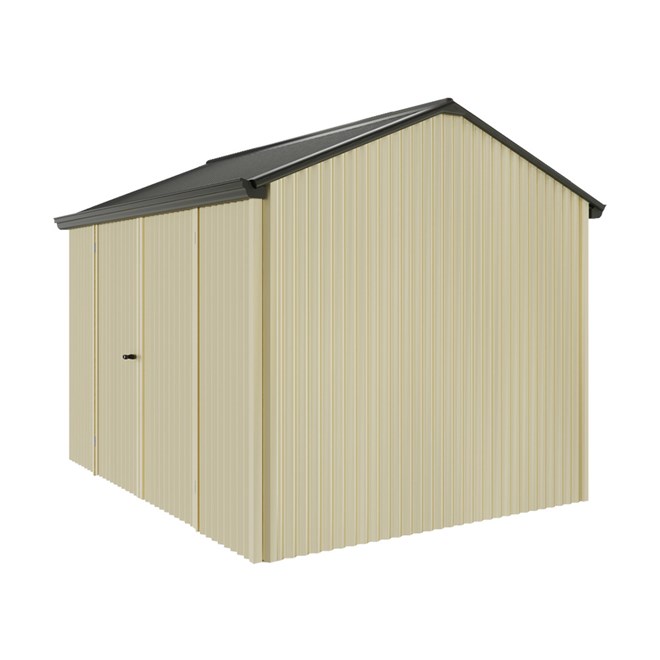 Handi-Heritage Shed H2 3.30X2.52 Roof:Slate Grey Wall:Primrose Front/Rear Double Door